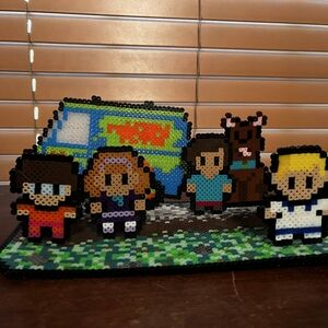 Pixel Art Mystery Van and Characters Set